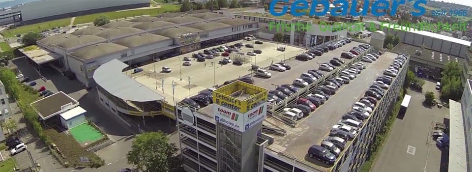 Gebauer’s E-Center, Filderstadt-Bonlanden, Luftaufnahme
