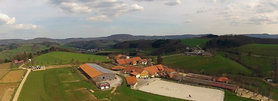 Gestüt Birkhof, Donzdorf, Kreis Göppingen, Luftaufnahme