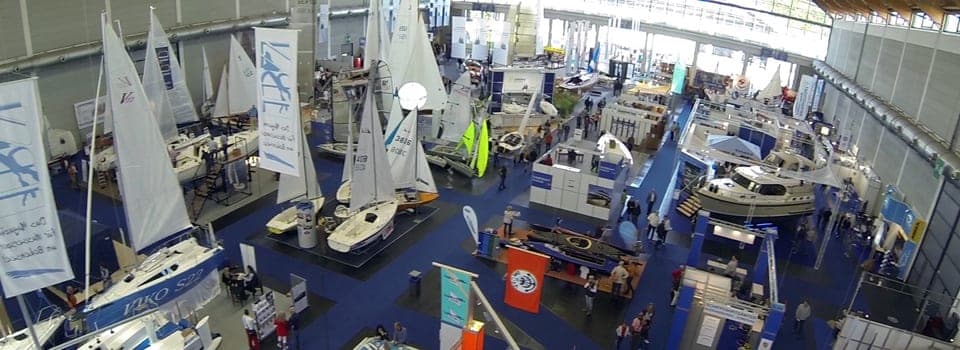Messe Interboot, Friedrichshafen, Luftaufnahme