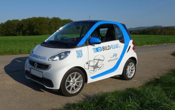 Der beklebte Bildflug-Smart