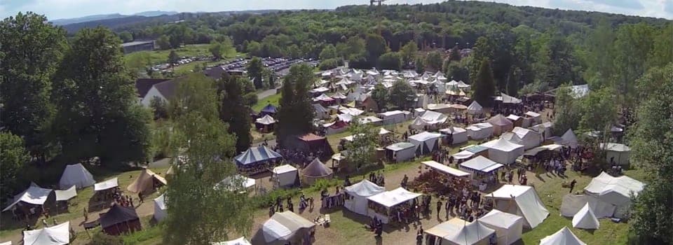 StauferSpektakel, Göppingen, Luftaufnahme