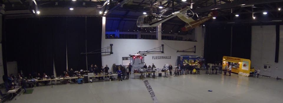 Indoorflug Werfthalle, Göppingen, Luftaufnahme
