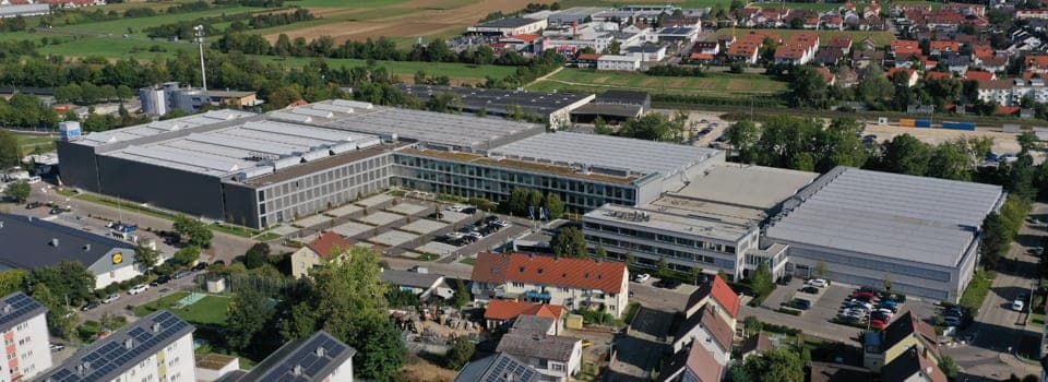 EMAG, Salach, Kreis Göppingen, Luftaufnahme